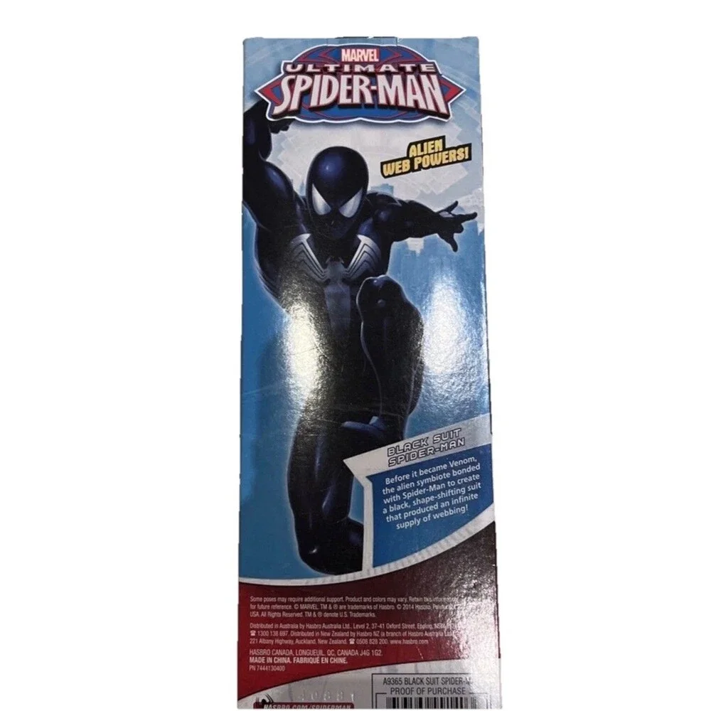 Marvel Ultimate Spider-Man Black Suit Spider-Man Titan Hero Series Figure
